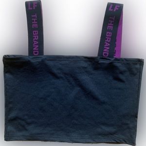 LF The Brand Crop Tank Top Bralette | Black | Sz S